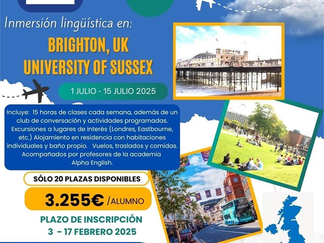 INMERSIÓN LINGÜÍSTICA EN INGLES PARA ADOLESCENTES EN BRIGHTON, REINO UNIDO